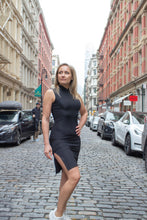 Load image into Gallery viewer, EcoRib Midi Dress - Black